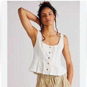Free People Brie Corset Top Endless Summer Size XS NWT